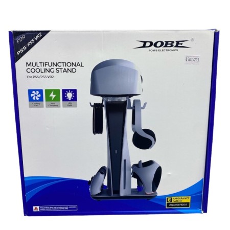 PS5 FAT KASA / VR2 UYUMLU SOĞUTUCULU ŞARJ STANDI DOBE TP5-3513