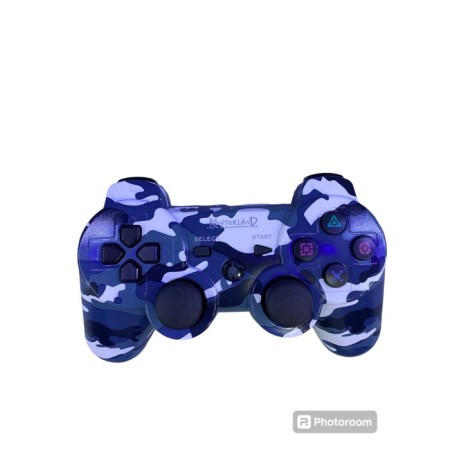Kontorland  P3G - PS3/PC Uyumlu Titreşimli Kablosuz Oyun Kolu GamePad Mavi Kamuflaj