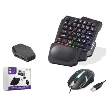 Pubg Mobile Klavye Mouse Konsol Dönüştürücü Siyah Andorid Uyumlu Nodar Nd762