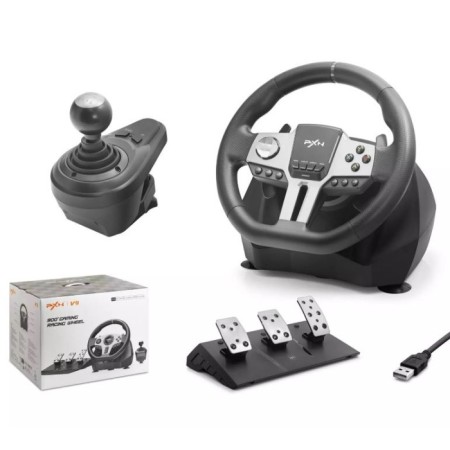 PXN V9 Oyun Direksiyonu PC, PS4, PS3 XBOX ONE XBOX SERİES NİNTENDO SWİTCH UYUMLU