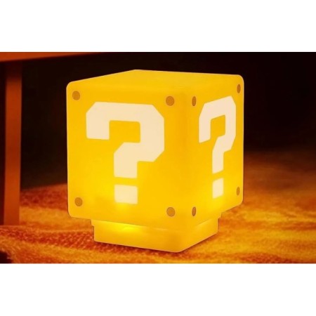 Soru İşareti Blok Lambası LED Gece Lambası, Oyun Parası Ses Efektli