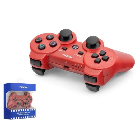 PS3 Kablosuz GamePad NODAR ND600 - Kırmızı